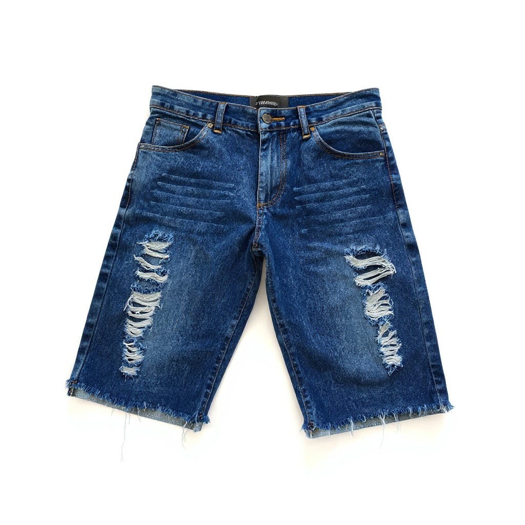 bermuda-jeans-rasgada-emporio-armani--jeans-masculino-01 Bermuda Jeans Rasgada Emporio Armani - Imagem 1