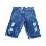 Bermuda Jeans Rasgada Emporio Armani - Imagem 3